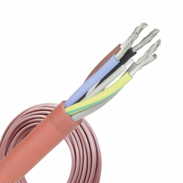 Siliconenkabel SiHF 5x1.5mm² per rol 100 meter