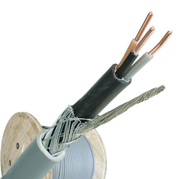 YMvK-as grondkabel 3x1.5 per haspel 500 meter
