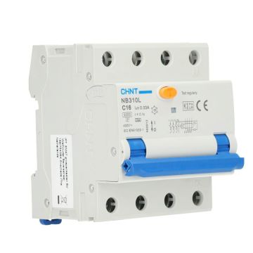 Chint aardlekautomaat C16 30mA 3-fase (3P+N) 6kA (2015C16)