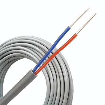 Dynamic thermostaatkabel YR 2x0.8mm² grijs per rol 100 meter