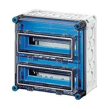 Hensel 1222 automatenkast 24 modules met 2 klapdeksel