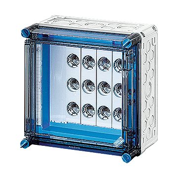 Hensel Mi 3271 zekeringkast 25A 5-polig railsysteem 400A met scharnierend deksel 4x zekeringshouder