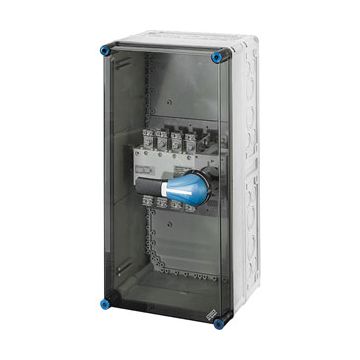 Hensel 7481 netomschakelaar kast 160A 4-polig met PE-klemmen