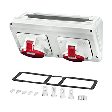 Hensel CB 12 connection box 1x16A 1x32A 5-polig 300x150x170mm (BxHxD)