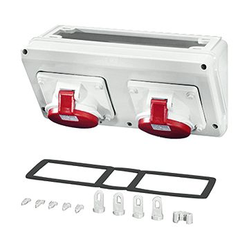 Hensel CB 13 connection box 2x32A 5-polig 300x150x170mm (BxHxD)