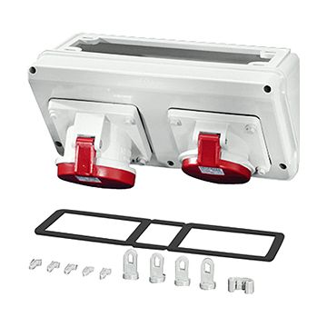 Hensel CB 14 connection box 1x32A 1x63A 5-polig 300x150x170mm (BxHxD)
