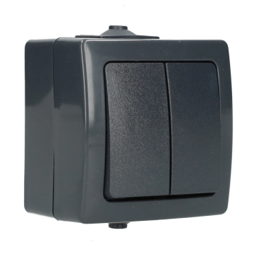 Kopp NAUTIC serieschakelaar ip44 antraciet