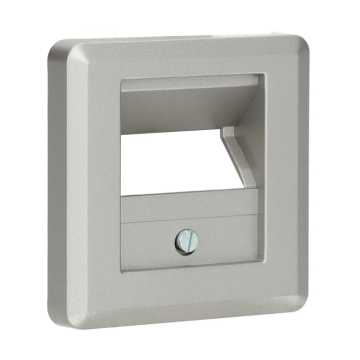 Kopp HK02 centraalplaat usb 2-voudig staal per 5