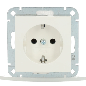 Kopp HK07 stopcontact inbouw met randaarde 1-voudig wit
