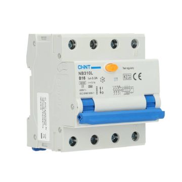 Chint aardlekautomaat B16 300mA type A 3-fase (3P+N) 6kA (2015B16300)