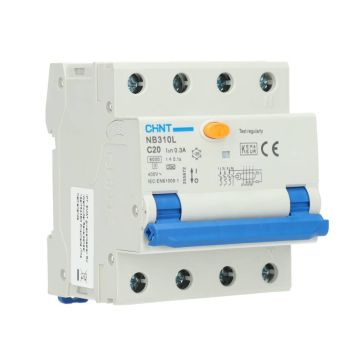 Chint aardlekautomaat C20 300mA 3-fase (3P+N) 6kA (2015C20300)