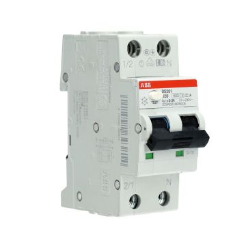 ABB aardlekautomaat 1-polig+nul 20A B-kar 300mA (DS201 B20 A300)