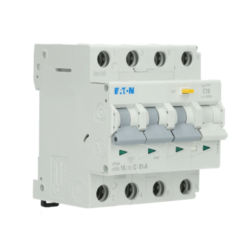 Eaton aardlekautomaat 3-polig+nul 16A C-kar 100mA (mRB6-16/3N/C/01-A)