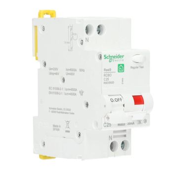 Schneider Electric aardlekautomaat 1-polig+nul 25A C-kar 30mA (R9D55625)