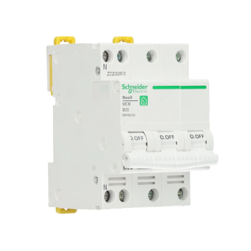 Schneider Electric installatieautomaat B20 3-fase (3P+N) 6kA (R9P09720)