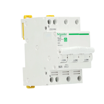 Schneider Electric installatieautomaat B25 3-fase (3P+N) 6kA (R9P09725)