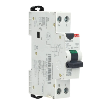 ABB Componenten aardlekautomaat C20 30mA 1-fase (1P+N) 6kA (2CDB352501R1204)