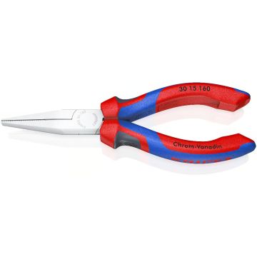 KNIPEX rechte langbek punttang 160mm met 3-comp comfort handgreep KNIPEXtend (3015160)