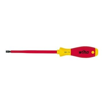 Wiha SoftFinish schroevendraaier VDE sleuf 4.5x1.0mm 286mm lengte - schacht 175mm (00825)