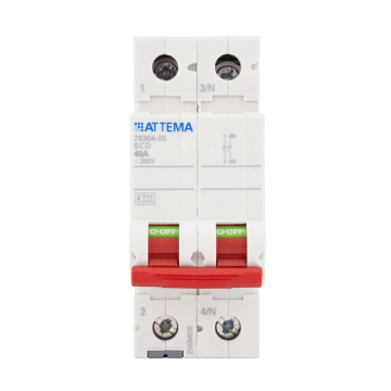 ATTEMA hoofdschakelaar 40A 1-fase (2P) (AT90228)
