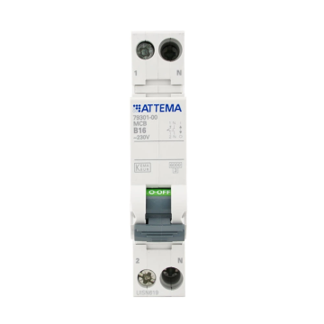 ATTEMA installatieautomaat B16 1-fase (1P+N) 6kA (AT90200)