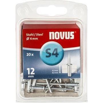 Novus popnagel S4 Ø4x12mm staal per 20 stuks (045-0037)
