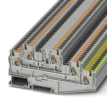 Phoenix Contact rijgklem aarde met push-in aansluiting 4 mm² (PT 4-PE/L/L)
