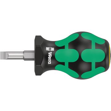 Wera schroevendraaier stubby/kort Kraftform SL 1.0x5.5 78.5/24.5mm Sleuf (05008842001)