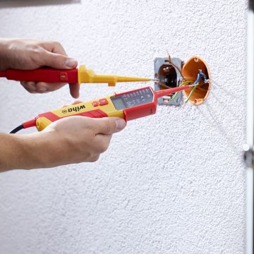 Wiha tweepolige spanningszoeker (duspol) en continuïteitstester 0,5-1000V AC CAT IV (45217)