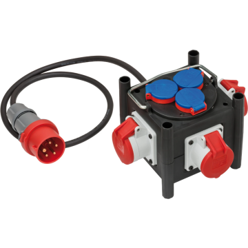 BRENNENSTUHL stroomverdeler 6-voudige 16A 5-polig 400V IP44 (1153680100)