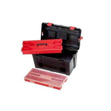 Parat kunststof gereedschapskist box Profi-Line Allround L incl inzetbak en doos 475x257x255mm (5812000391)