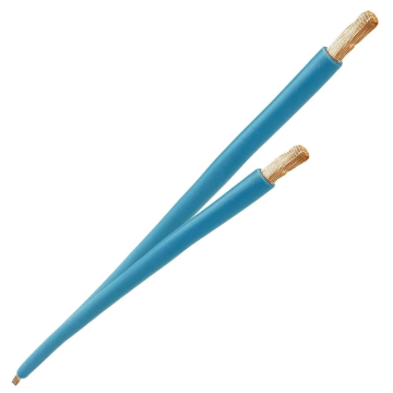 Aansluitdraad H07V2-K 4mm² blauw 190 mm soepele kern en geperste uiteinden