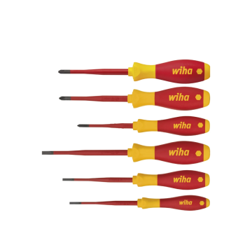 Wiha schroevendraaierset SoftFinish Electric slimFix SL/PH/PZ VDE - 6‑delig (38362)