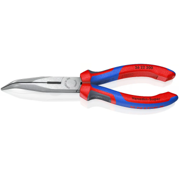 KNIPEX telefoontang gebogen 200mm met 3-comp comfort handgreep KNIPEXtend (2622200)
