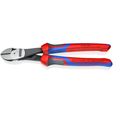 KNIPEX kracht zijkniptang 250mm met 3-comp comfort handgreep KNIPEXtend (7402250)