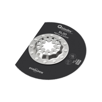 Qblades segmentzaagblad HSS 85x0,8mm Starlock SL20 per stuk (QBL383032)