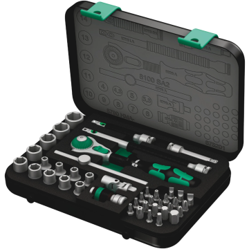 Wera dopsleutelstel metrisch 8100 SA 2 zyklop speed-ratelset, 1/4" - 42‑delig (05003533001)