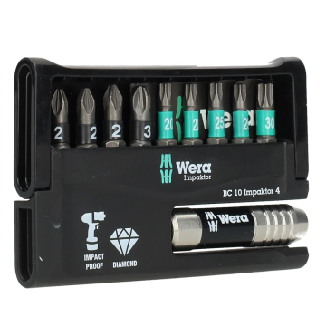 Wera bitset impact bit-check 10 Impaktor 4 - 10‑delig (05057417001)