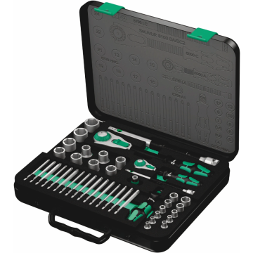 Wera dopsleutelset 8100 SA/SC 2 zyklop speed-ratelset, 1/4" en 1/2" - 43‑delig (05160785001)