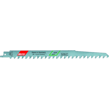 MPS reciprozaagblad CrV hout en plaat grof Profi Wood Line lengte 240mm TPI 3 - blister van 5 stuks (4055-5)