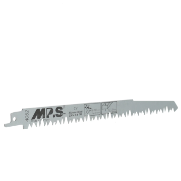 MPS reciprozaagblad CrV hout en plaat grof Profi Wood Line lengte 240mm TPI 5 - blister van 5 stuks (4052-5)