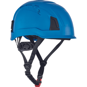 Cerva Alpinworker PRO veiligheidshelm ongeventileerd met geïntegreerde zweetband en instelbare maat 53-66 cm - blauw (0601013640999)