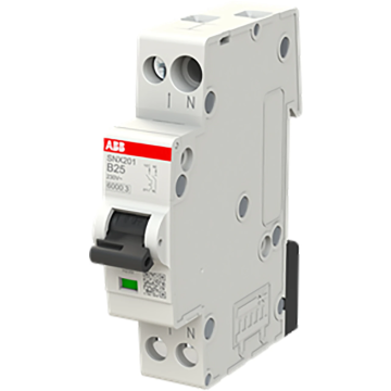 ABB Componenten FlexLine installatieautomaat 1-polig+nul 25A B-kar (SNX201-B25)