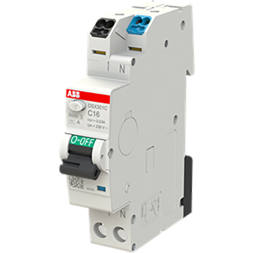ABB Componenten FlexLine aardlekautomaat 1-polig+nul 16A C-kar 30mA (DSX301C C16 A30)