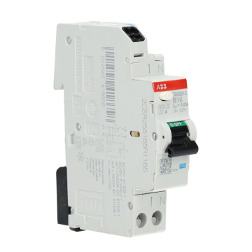 ABB FlexLine aardlekautomaat 1-polig+nul 16A B-kar 30mA (DSX301C B16 A30)