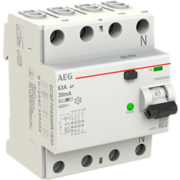 AEG aardlekschakelaar 4-polig 63A 30mA type B (FN463/B30)