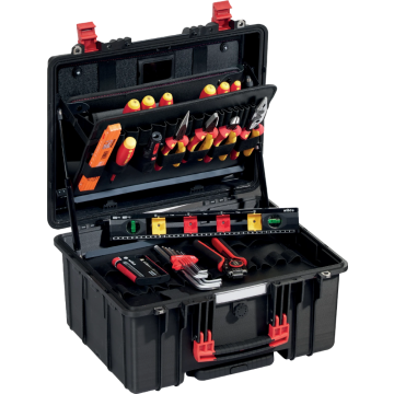 Wiha gereedschapskoffer elektricien XL2 trolley gevuld 9300-70203 60-delig (45795)