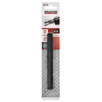 Kreator zaagblad meutaalbeugelzaag 150mm 24 TPI koolstof staal - 5 stuks (KRTH80601)