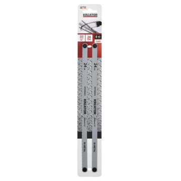 Kreator zaagblad meutaalbeugelzaag 300mm 24 TPI bimetaal - 2 stuks (KRTH80603)