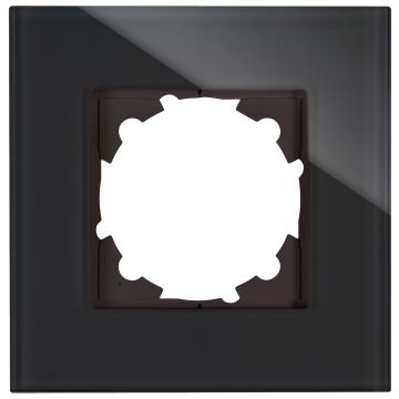 Kopp HK07 afdekraam glas 1-voudig zwart